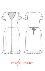 Lily Button Dress Pattern