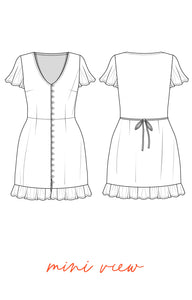 Lily Button Dress Pattern