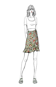 Buttercup Mini Wrap Skirt Pattern